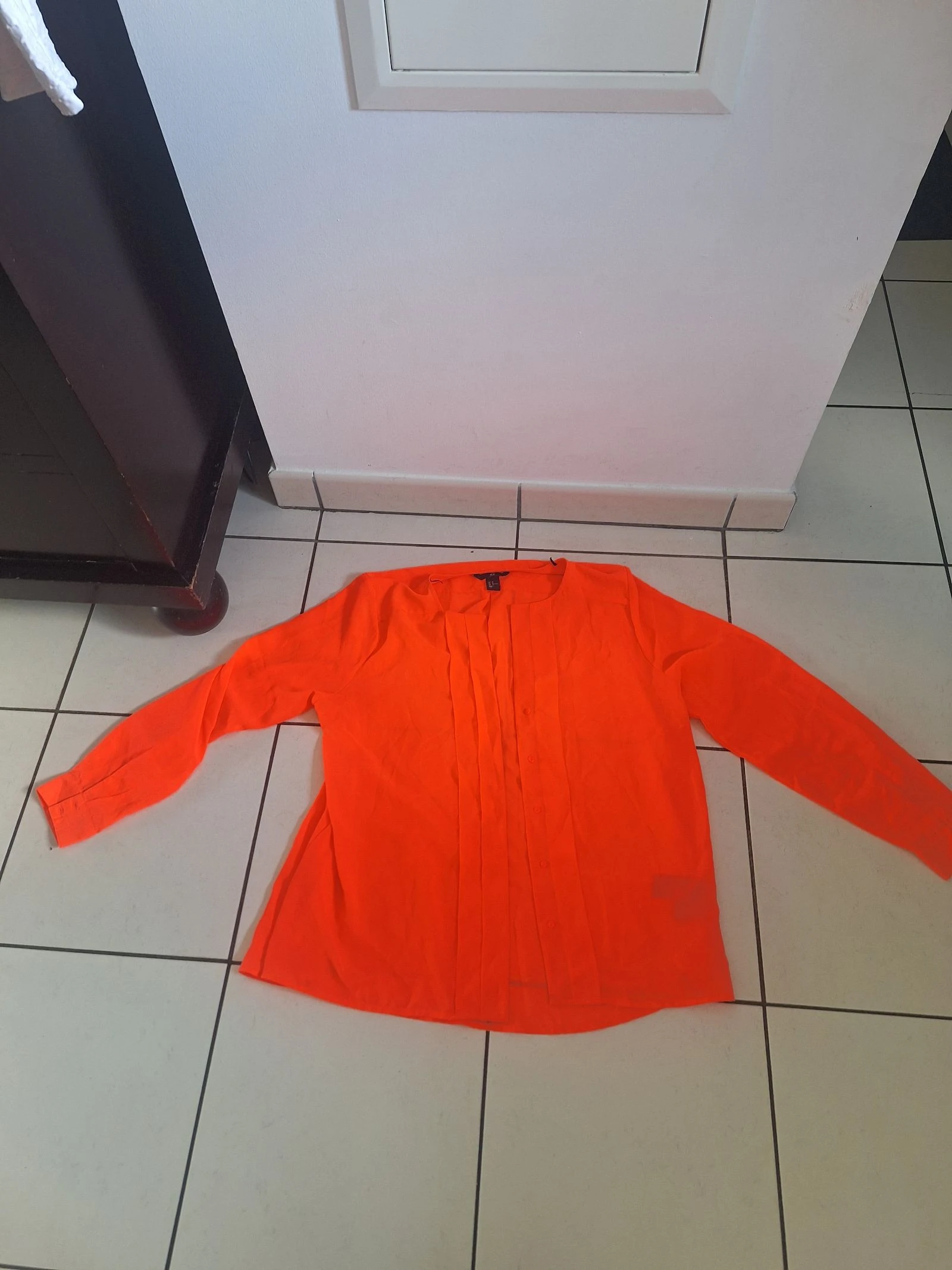Chemisier rouge femme 44
